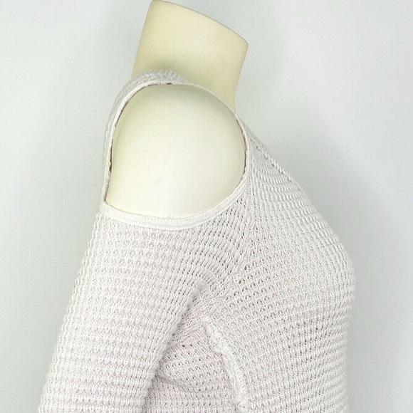 ‼️ Sold ‼️ FREE PEOPLE Sunrise Moonshine Cold Shoulder Sweater in Ivory - Picture 4 of 6